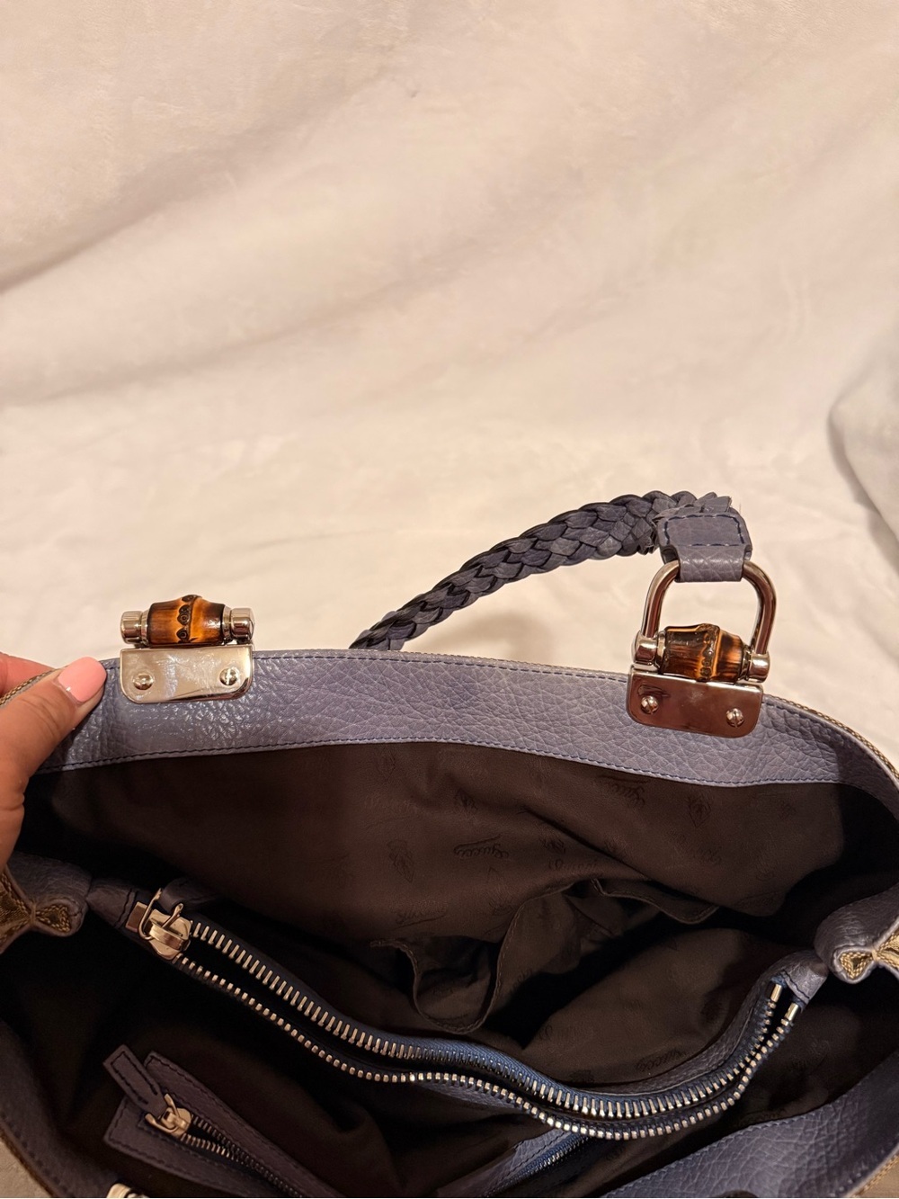 Gucci Bamboo Bar Libeccio Tote - Picture 12 of 16